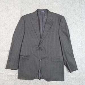 Coppley Blazer Mens 44L Ermenegildo Zegna Wool‎ 2 Button Single Breasted Striped